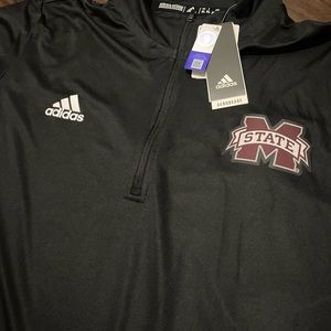 Adidas Mississippi State zip up jacket size XL aeroready lightweight adizero